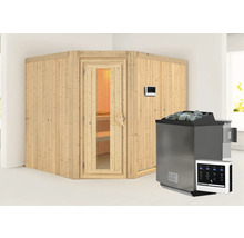 Sauna met saunakachel en bediening