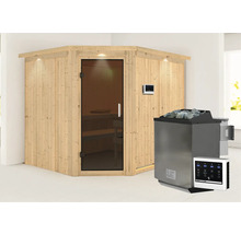 Sauna met kachel en bediening