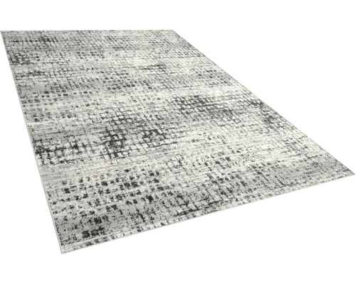 Grijs vloerkleed met abstract patroon