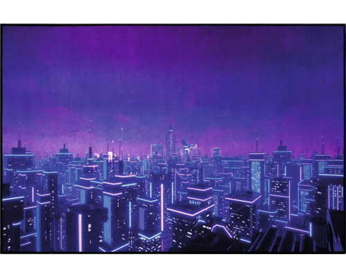 SOLEVITO Vloerkleed Gaming Neon City 100x150 cm