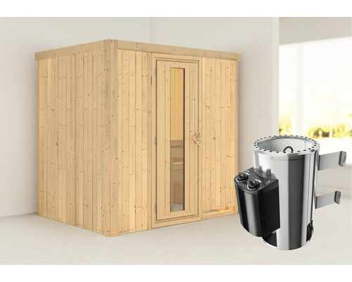 Sauna met saunaoven voor binnenshuis