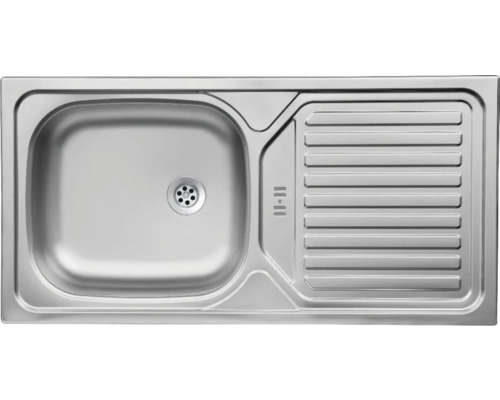 Roestvrijstalen spoelbak met afdruiprek