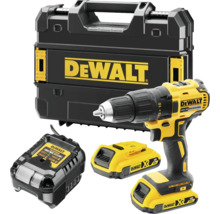 DeWalt accuboormachineset met transportkoffer, oplader en twee accu's