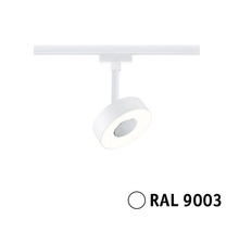 Witte LED spot op stroomrailsysteem