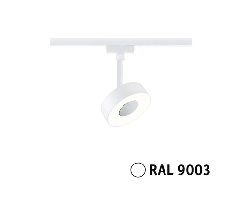 Witte LED spot op stroomrailsysteem