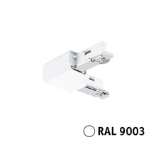 Connector voor stroomrails verlichtingssysteem