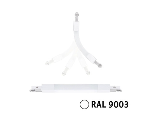 Flexibele ledrail met RAL 9003-markering