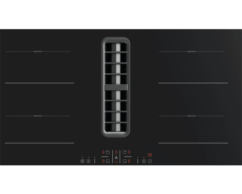 Inductiekookplaat met afzuigkap