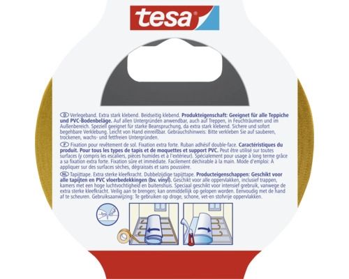 TESA Extra Strong tapijttape 10 m x 50 mm Tesa Logo