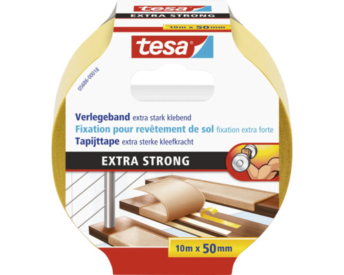 Tesa extra sterke tapijttape 10 m x 50 mm