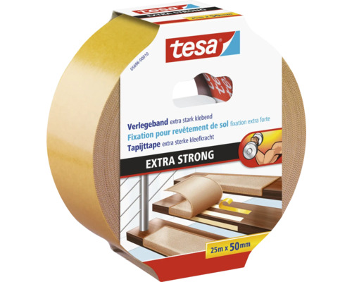 Tesa tapijttape extra sterke kleefkracht, 25 mm x 50 mm