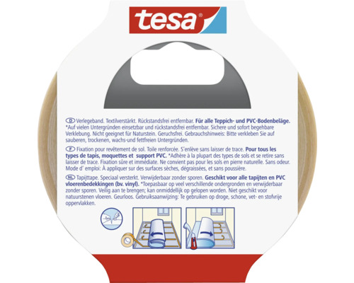 Tesa tapijttape voor tapijt- en pvc-vloerbedekking