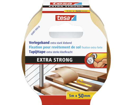 TESA Extra Strong tapijttape 5 m x 50 mm