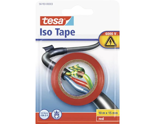 TESA Iso Tape isolatietape rood 10 m x 15 mm