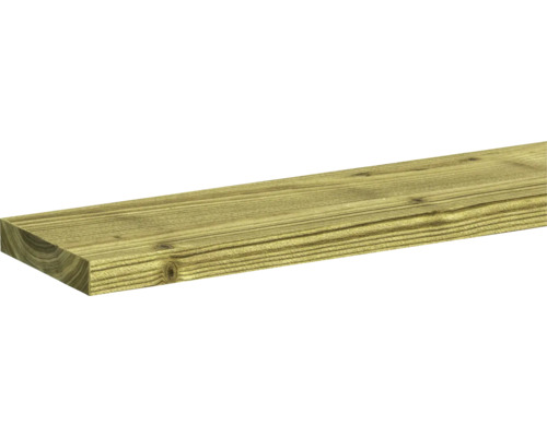 OUTDOOR LIFE Plank grenen geïmpregneerd fijnbezaagd 1,8x9,8x240 cm Houten balk