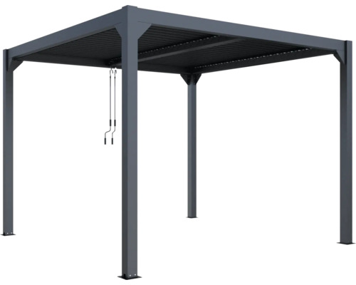 Metalen pergola met lamellendak voor buiten