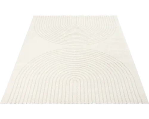 Tapijt met abstract halfcirkelpatroon