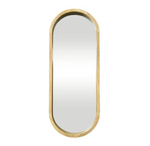 Ovale spiegel met houten frame