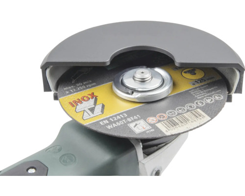 INOX doorslijpschijf met beschermkap voor haakse slijper