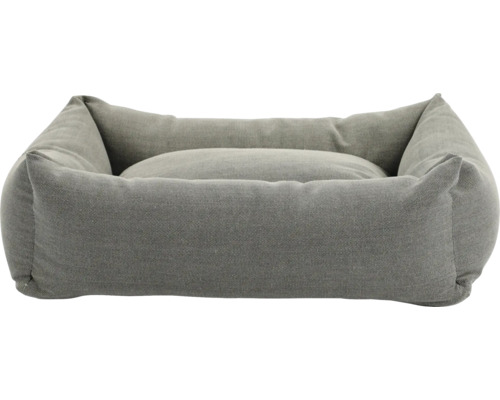 Grijs hondenbed met kussen