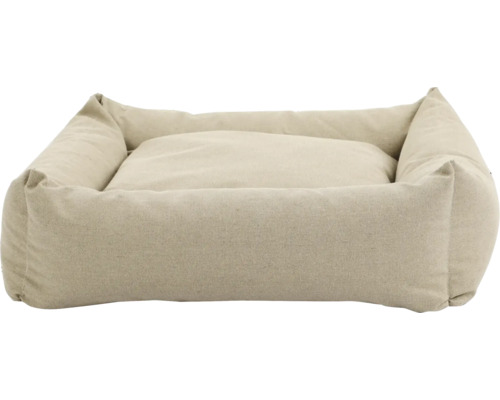 Hondenbed van stof met verhoogde rand