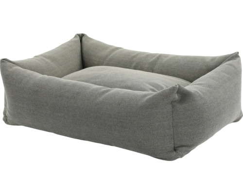 Grijs stoffen hondenbed