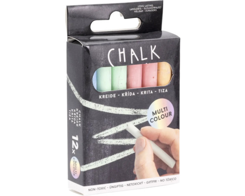 Verpakking straatkrijt met twaalf stuks