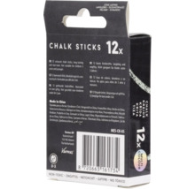 Verpakking met twaalf krijtstiften voor kinderen
