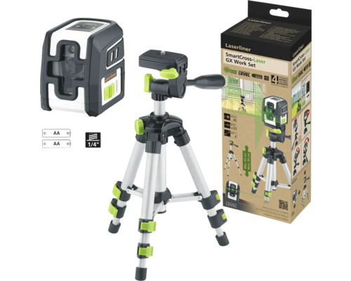 Laserliner SmartCross-Laser GX Work Set met statief en verpakking