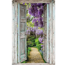 Buitencanvas Wisteria blauwe regen 80x120 cm