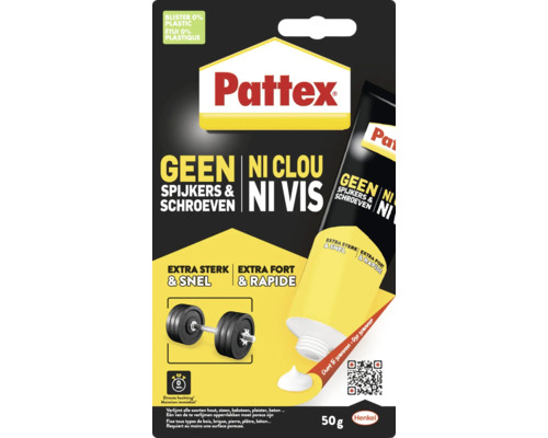 Pattex GEEN spijkers & schroeven montagekit 50 gram tube