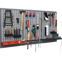 Gereedschapsbord met gereedschap en accessoires voor gereedschapsorganisatie