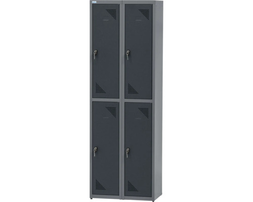 KÜPPER Lockerkast 60x180x35 cm antraciet-zwart (4 kluisjes) kopen