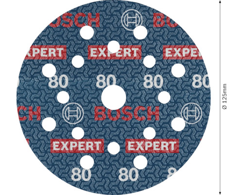 Bosch Expert schuurschijf 125 millimeter korrel 80