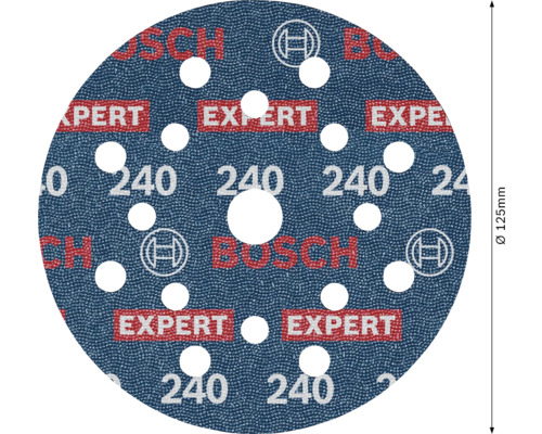 Bosch excentrisch schuurpapier Expert M480, korrel 240, diameter 125 mm