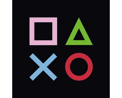 PlayStation symbolen: vierkant, driehoek, kruis, cirkel