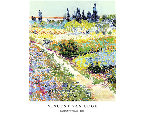 Schilderij Tuin in Arles van Vincent van Gogh uit 1888