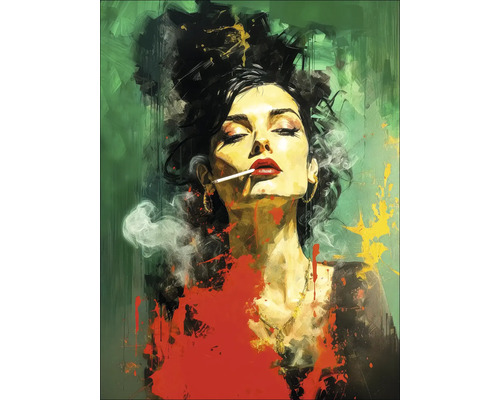 PURE LIVING Schilderij canvas Smoking 77x57