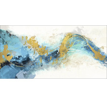 Abstracte muurkunst met gouden accenten