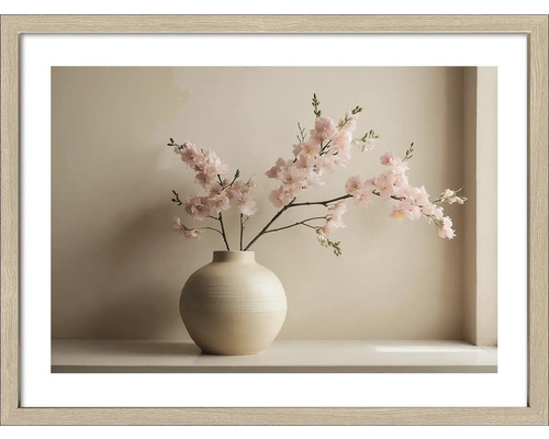 Decoratieve print met bloemstuk in een vaas