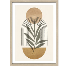 Decoratieve wandfoto met plantmotief in houten frame