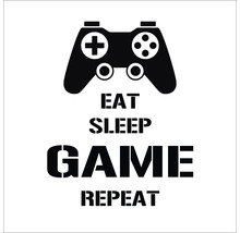 Eet Slaap Game Herhaal belettering met gamecontroller