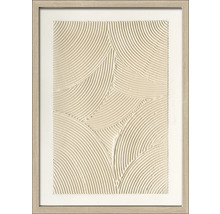 Decoratieve ingelijste afbeelding met abstract reliëfpatroon voor wanddecoratie