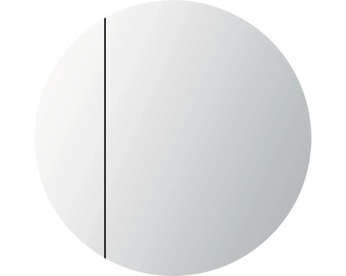 Ronde spiegel met rechte lijn