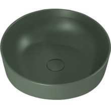 Ronde opzetwastafel van keramiek