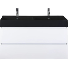 Wastafelonderkast met twee wastafels en twee lades