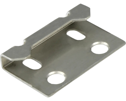 Metalen hoek met bevestigingsgaten voor planken