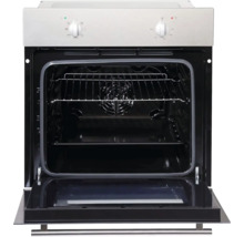 Geopende elektrische oven met grillfunctie en binnenverlichting