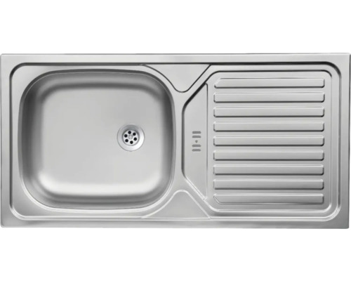 Roestvrijstalen spoelbak met afdruiprek