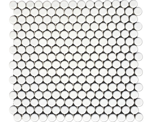 Mozaïektegel keramisch Knopf 110N wit 32x30,5 cm